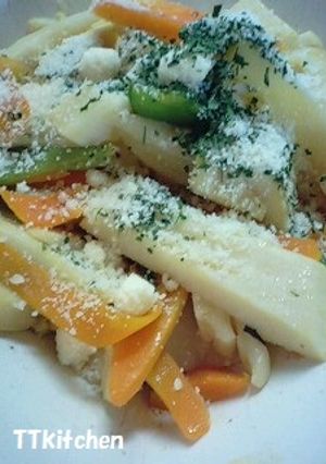 コンソメバターで！水煮たけのこを洋風に☆-レシピのメイン写真