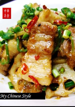白味噌の黒酢酢豚（面鼓醤煮猪肉）-レシピのメイン写真
