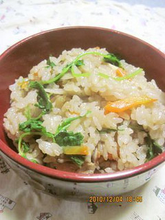 せりの炊き込みご飯-レシピのメイン写真
