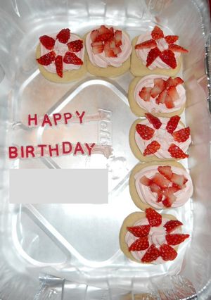 お誕生日数字フルーツクッキー-レシピのメイン写真