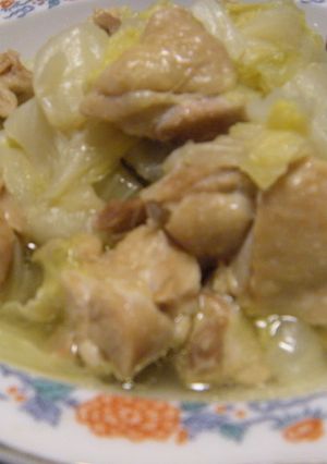 簡単とろとろ～♪シンプル白菜の水炊き-レシピのメイン写真