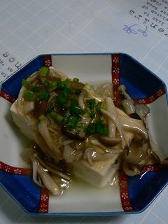 かんたん!キノコあんかけ豆腐-レシピのメイン写真