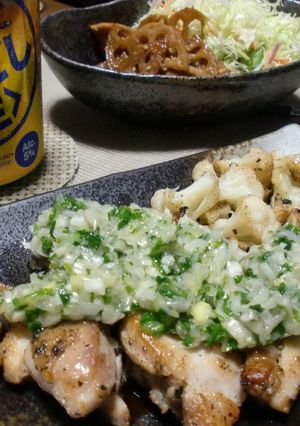 鶏もも肉のネギ塩のせ-レシピのメイン写真