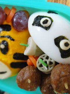 キャラ弁 ゆでたまご 簡単 たれぱんだ-レシピのメイン写真