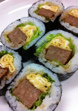 節約なのに豪華！？ハンバーグ太巻き★-レシピのメイン写真