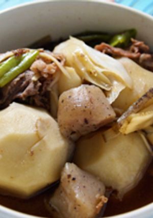 ホコホコ！！山形風芋煮-レシピのメイン写真