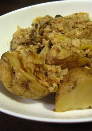 ★揚げじゃがいもと鶏ひき肉の煮物★-レシピのメイン写真
