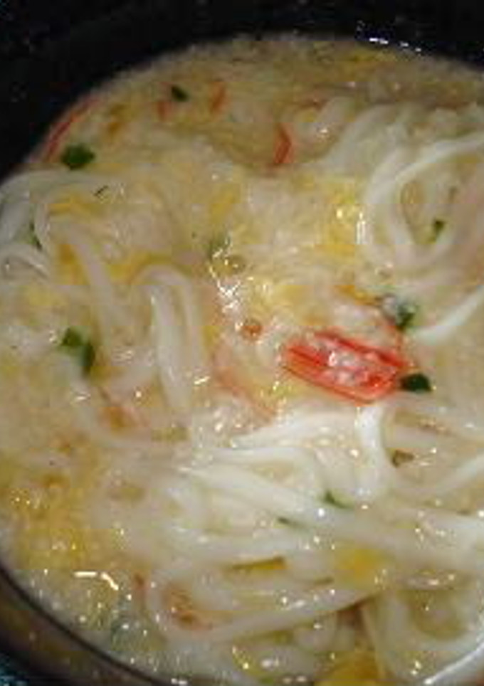 とろろスープでうどん♪-レシピのメイン写真