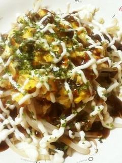 もやしの卵のせ☆お好み焼き風-レシピのメイン写真