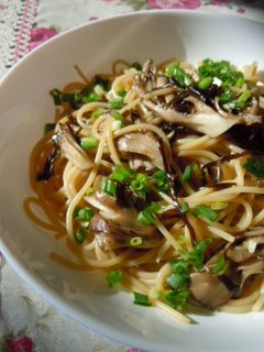 舞茸と塩昆布の和風パスタ☆-レシピのメイン写真