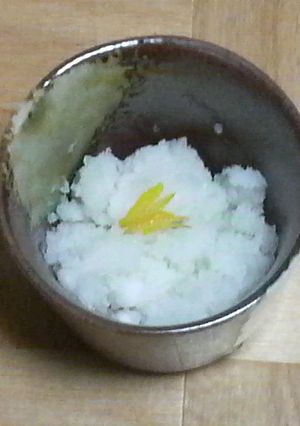 大根の皮の大根おろし　♪残り物処分-レシピのメイン写真