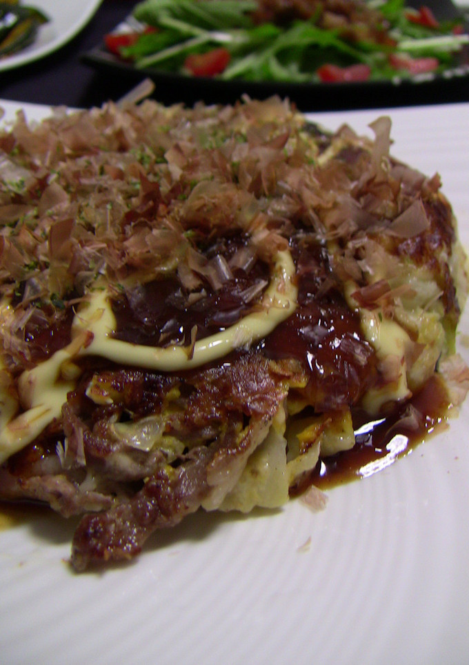 残ったたこ焼き粉で☆とろとろお好み焼き-レシピのメイン写真
