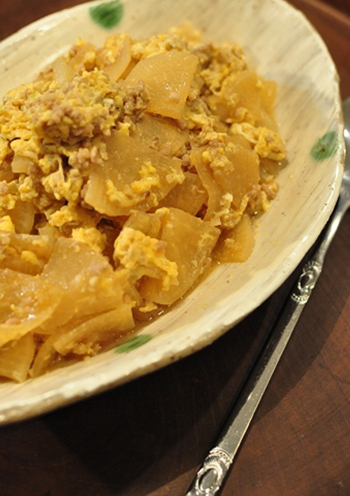 大根と挽肉の炒め煮-レシピのメイン写真