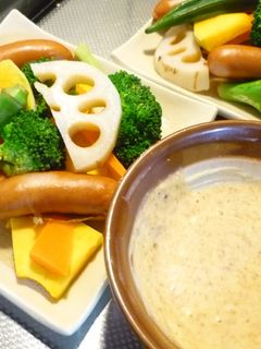 野菜を美味しく食べれる! ごまディップ-レシピのメイン写真