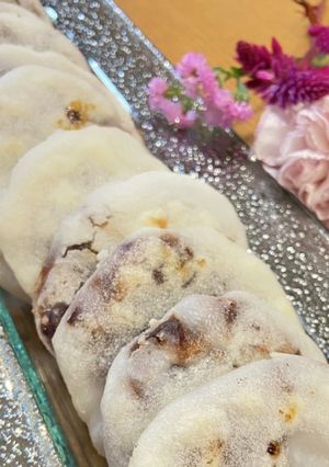 上新粉で☆梅ヶ枝餅（焼餅）♪-レシピのメイン写真
