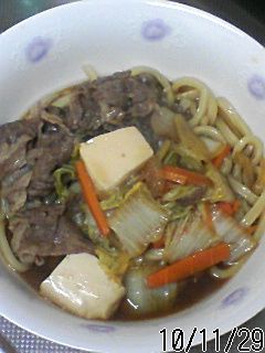 味が染み込み美味〜!簡単すき焼きうどん-レシピのメイン写真