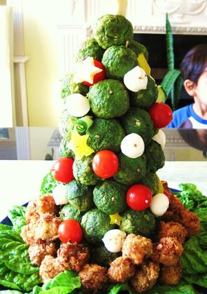 全部食べられるオードブルクリスマスツリー-レシピのメイン写真
