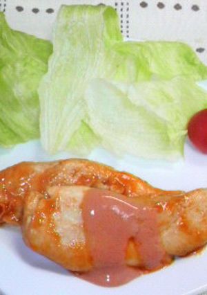 鶏ささみのケチャップソースの照り焼き-レシピのメイン写真