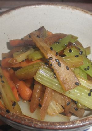 沙茶醤で作る中華風きんぴら-レシピのメイン写真