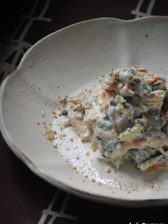 ほうれん草と蒟蒻の白和え-レシピのメイン写真