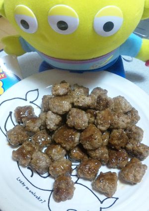簡単！ひき肉サイコロステーキ-レシピのメイン写真