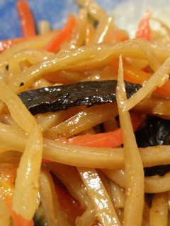 きんぴらごぼうの黒蒸しにんにく風味-レシピのメイン写真
