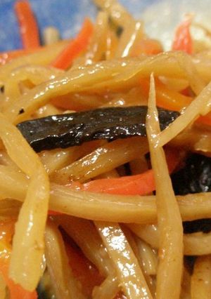 きんぴらごぼうの黒蒸しにんにく風味-レシピのメイン写真