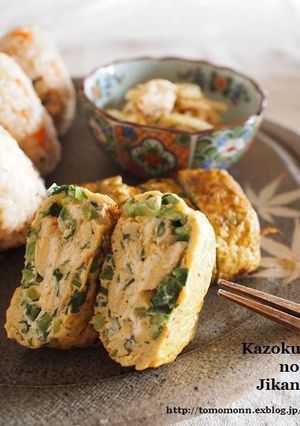 朝食に♪小松菜入り卵焼き-レシピのメイン写真