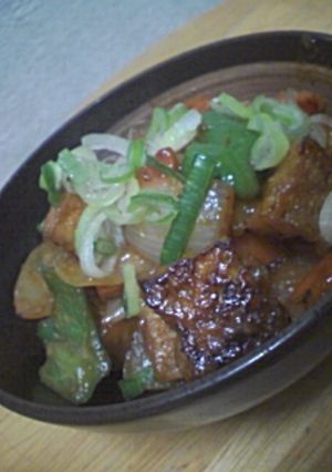 厚揚げと半端野菜のごちそう♪秘密のソース-レシピのメイン写真