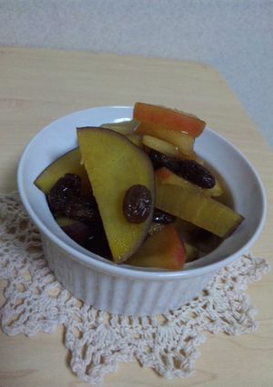 さつまいもとりんごのメープル煮-レシピのメイン写真