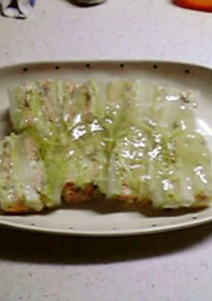 短時間で簡単！白菜と鮭の重ね蒸しあんかけ-レシピのメイン写真