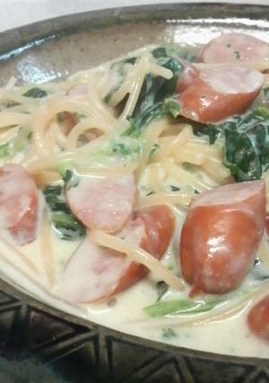 手抜きなのにイケてるクリームパスタ-レシピのメイン写真
