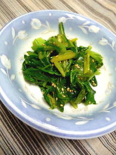 味噌と生姜の香りで楽しむ♡青菜のごま和え-レシピのメイン写真