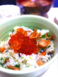鮭とねぎの混ぜごはん-レシピのメイン写真