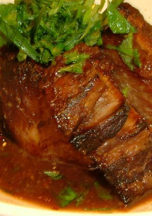 とろ～り豚バラ肉「ワイン一夜漬」蒸し焼き-レシピのメイン写真