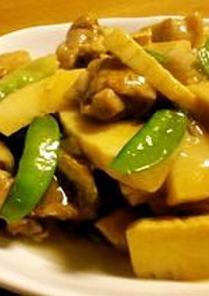コッテリ美味い♪鶏とたけのこの中華炒め-レシピのメイン写真