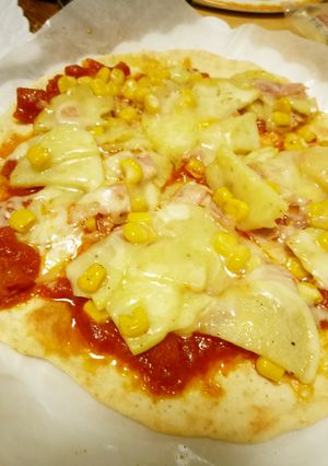ポテトとベーコンのピザ-レシピのメイン写真