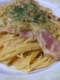 キムチクリームパスタ-レシピのメイン写真