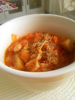 たっぷり野菜と大豆の簡単ミネストローネ☆-レシピのメイン写真