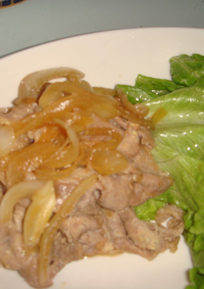 豚肉と玉ねぎの簡単炒め-レシピのメイン写真