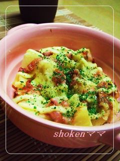 お酒のあてに!塩からとポテトのマヨ焼き♪-レシピのメイン写真