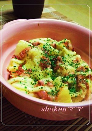 お酒のあてに!塩からとポテトのマヨ焼き♪-レシピのメイン写真