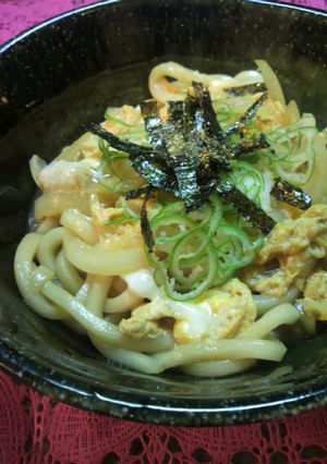 簡単☆玉子丼…な玉子うどん-レシピのメイン写真