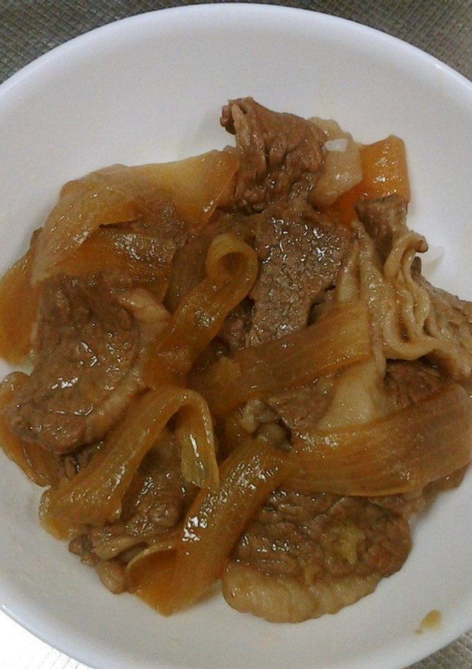 牛丼 すき焼きのタレで簡単調理-レシピのメイン写真