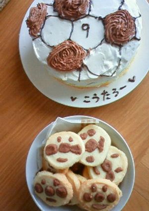 サッカボールーケーキ-レシピのメイン写真