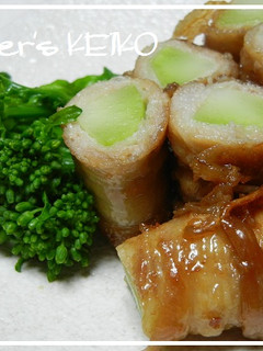 【農家のレシピ】ブロッコリーの茎の肉巻き-レシピのメイン写真