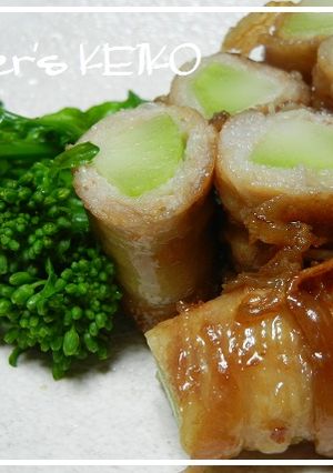【農家のレシピ】ブロッコリーの茎の肉巻き-レシピのメイン写真