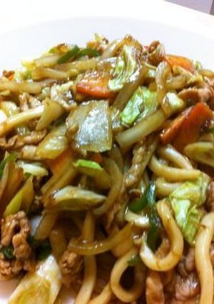 屋台風☆うちの焼きうどん♪-レシピのメイン写真
