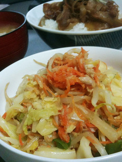 シーチキン細切人参入りシャキッと野菜炒め-レシピのメイン写真
