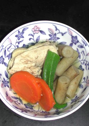 ごぼうと鶏もも肉の煮物-レシピのメイン写真